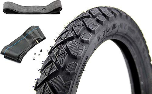 SET 1x Heidenau Enduro M/C Reifen 2,75 x 16 Zoll, 46M TT Profil K42 inklusive Felgenband und Schlauch für Simson