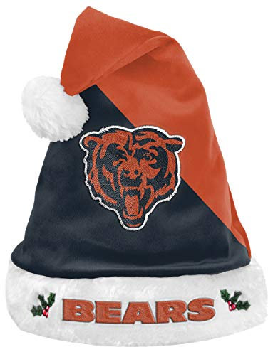 Forever Collectibles Foco NFL Chicago Bears 2020 Basic Santa Claus Hat Mütze Weihnachtsmannmütze Nikolaus Weihnachten