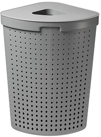 plast team Wäschesammler SEOUL, 62 Liter, eckig, grau