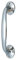 Solmer LTD 152 mm Cabinet Bow Handles Brass Chrome Satin Door Drawer Pull Handle + Screws (Polished Chrome)