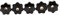 5pcs M12 7-Sterne-Knopf Klemmgriffmutter Innengewindegriffschraube M12x50, Nuss