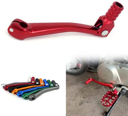 USTPO Motorcycle Shift Lever Gear Shifter Pedal Aluminum Fits for CRF 50 70 XR50 TTR50 110CC 125CC 140CC 150CC SSR Tao Tao Lifan Xmotor Apollo Coolster Dirt Pit Bike ATV - Red