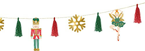 Girlande Nussknacker aus Papier 2m Weihnachtszubehör