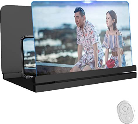 GXDJC Amplificador Pantalla Movil Plegable, Lupa De La Pantalla For Teléfono Celular, HD 3D BLU-Ray Fácil De Transportar Gadgets For Hombres Regalos Tecnología Películas En 3D Proyector Telefónico