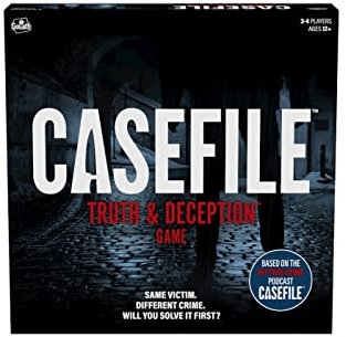 Goliath Games - Casefile: Truth and Deception, True Crime Murder Mystery Brettspiel für 3–4 Spieler, ab 12 Jahren, Schwarz