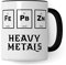 Tasse Chemie lustig Heavy Metals, Chemielaborant Geschenk, Spruch Chemiker Kaffeebecher Chemielehrer Chemielehrerin Geschenkidee, Kaffeetasse Beruf Laborchemiker Teetasse Becher