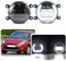 njssjd Led Tagfahrlicht Nebelscheinwerfer Ersatz für Renault Clio IV Megane II III IV Twingo II III Laguna II III LED 6000K Hellweiß LED Nebelscheinwerfer DRL Licht Canbus Fehlerfrei