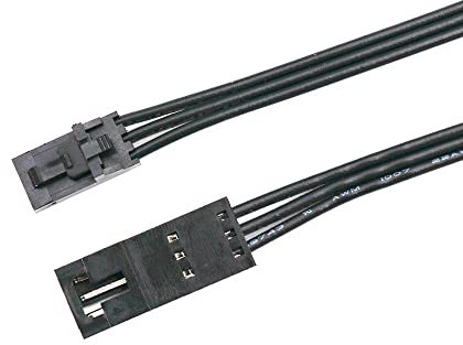 Angitu 50cm for Corsair RGB Fan Hub Lighting Node Commander Extension Cable HD LL120 140 QL 3Pin to 4Pin Converter Adapter Cables (3P Extension)