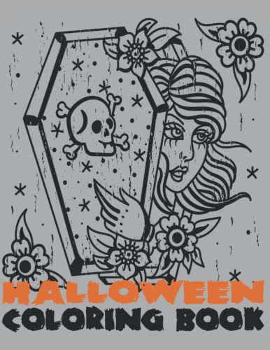 Halloween Coloring Book Malbuch erwachsene, gruselige malvorlagen zum Entspannen, DIN A4 Format mit 39 Malvorlagen zum fürchten: Horror Figuren ... Inspiration, für die Halloween Party Spielen