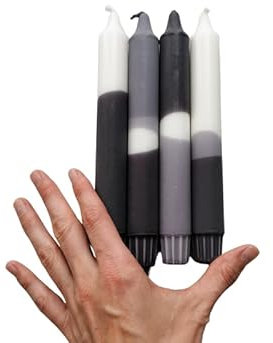Lichtblick Kerzenmanufaktur/Dip Dye Kerzen/BLACK ANNA / 4er Set