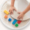 Inspire My Play - Tapete de Silicona para Bloques de construcción, Compatible con Las Principales Marcas de Bloques de construcción, Doble Cara, Accesorio PlayTray sensorial - Piedra