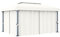 RONGQI Tonnelle Pavillon Tonnelle de Jardin Tente de Réception Pergola Tonelle Impermeable Tonnelle avec Rideau 4x3 m Blanc crème Aluminium