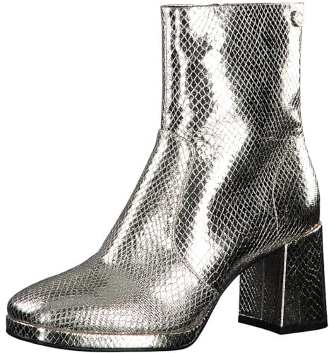 s.Oliver Stivaletti da donna con tacco a blocco, gold, 39 EU