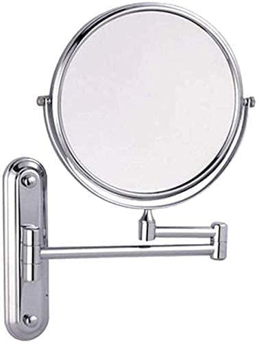 ATAAY 妆 妆 Mural, Nettoyage et Miroir de Salle de Bain Lumineux Grossissement des Deux côtés Coiffeuse Murale de 8 Pouces Miroir grossissant Rotation Rotation