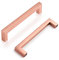 Probrico Schrankgriffe Roségold für Küche, Möbelgriffe Edelstahl, Küchenschrankgriffe 160mm Lochabstand, Türgriffe für Küche, Quadratische Schubladengriffe, 15 Stück