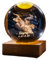 3D-Laser-Konstellation, Kristallkugel, 60 mm, 80 mm, Kristall-Papierstadt, globales Glas, Feng Shui mit USB-Basis, 12 Sternzeichen, Geschenk, Statue, Schnitzglas, Heimdekoration (6 cm, Stier)