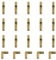 UFURMATE Lot de 20 charnières cylindriques invisibles en laiton pour boîte à bijoux (M5 x 25 mm)