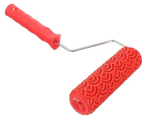 OSALADI Rouleau à Peinture Texturé En Caoutchouc 18 Cm Rouleau à Peinture à Motifs Pour Cloisons Sèches Création Décorative Murale à Motifs Diy