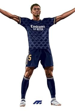MYCASEFC Coque Football Jude Bellingham ASUS Zenfone Max Pro M1 (ZB602KL) en Silicone. Housse de Football pour Smartphone Imprimée en France en TPU