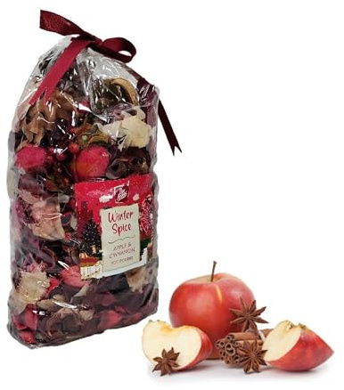 Pan Aroma Winter Spice Christmas Pot Pourri Apple & Cinnamon Scented Botanicals 250g Bag