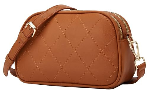 ZHIERNA Damen Handy Umhängetasche Leder Kleine Crossbody Bag Damen Schultertasche Handytasche Moderne Taschen mit Abnehmbar Schultergurt