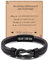 CheersLife Geburtstagsgeschenk für Männer Armband Herren Leder - Armbänder Gravur Herren Lederarmband Geschenke für Männer Junge Sohn Papa Ehemann Freund Bruder 18 30 40 50 Geburtstag