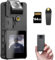 Hoestr 64GB Body Camera, 1296P HD Body Cam (3000 mAh) mit IR Nachtsicht und 180° drehbarem Objektiv,Bodycam Körperkamera Ideal für den privaten Gebrauch, die Polizei und Strafverfolgungsbehörden