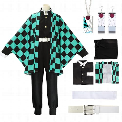 YYDSXK Anime Kimono Cosplay, Japanisches Kostüm Set, Kimono Cape Ensemble, Geschenk für Erwachsener, Japanisches Kostüm für Karneval Halloween Weihnachten