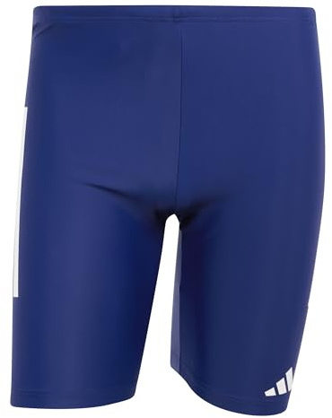 adidas Herren 3 Stripes Swim Jammers 8 INCH, Dark Blue/White, S