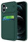 Wousunly Compatibile con Cover iPhone 16 Silicone Antiurto TPU| Custodia iPhone 16 con Porta Carte Sottile| iPhone 16 Case con Protezione Fotocamera (verde scuro)