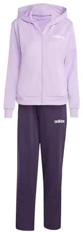 adidas Women's ESSENTIALS LINEAR TRACKSUIT, powder plum, S