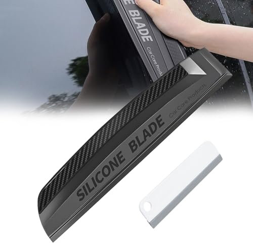 Laitejituan Auto Wasserabzieher Silikon, Auto Abzieher Wasserabstreifer, Gummi Fensterabzieher Ohne Griff, Scheibenwischer Abzieher für Fensterwischer Dusche Spiegel Fenster