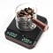 Carehabi Balanza Digital para Café con Temporizador, 0.1g Balanza Espresso de Alta Precisión, 2kg Mini Balanza para Café con Almohadilla Térmica de Silicona, Balanza de Cocina Recargable