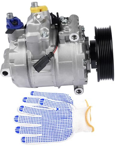 NSGMXT Compresor de aire acondicionado compatible con T0uareg Phaet0n Q7 4LB 3.0L 3.2L 3.6L 6512184 7L6820803G 7L6820803P