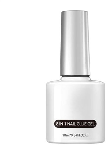 Gel Glue - Artificial Nail Glue Gel,8-in-1 Nail Gel Glue Long Lasting Easy Nail Extension Glue Gel for Nail Apex and Acrylic Nails