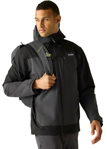 Regatta Mens Highton IV Waterproof Shell Jacket Breathable Hiking Walking Coat