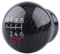 AYKNINGD Schaltknauf, Auto Manuelle Übertragung 6 Speed Racing Carbon Fiber Schaltknauf, Schwarz, Kunststoff, Metall, Ergonomisch, Modisch, Passend Für Ford Focus Fiesta MK7 MK8