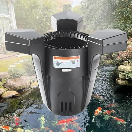 Skimmer De Estanques Flotantes, Skimmer Flotante De Succión con Bomba, Cable De Alimentación De 10 M, Aspiradoras De Estanques De Jardín, Filtro De Purificación De Plantas Acuáticas para Jardines 43W