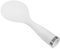 Garneck olla arrocera cuchara para servir utensilio de cocina de arroz paleta de arroz de pie herramienta de paleta de arroz cuchara de arroz cuchara para lavar arroz el plastico blanco