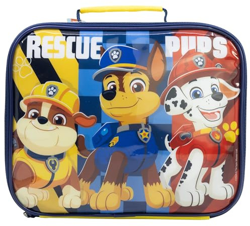Stor Paw Patrol 'Rescue Pups' Insulated Lunch Bag - Keeps Food Fresh and Cool - Durable, Easy-to-Clean Design with Carry Handle - Perfect for School, Nursery, or Days Out