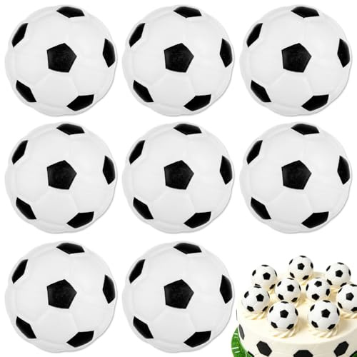 8 Pcs World Football Cup Cupcake Toppers, World Football Cup 2026 Cake Decorations, 3D Mini Soccer Cupcake Toppers for 2026 World Football Party Cake Baking Dessert Decorations
