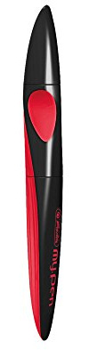 Tintenroller my.pen, Kunststoff, M, blau, Mine auswechselbar, farbig, Farbe:schwarz/rot