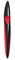 Tintenroller my.pen, Kunststoff, M, blau, Mine auswechselbar, farbig, Farbe:schwarz/rot