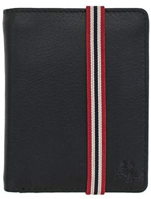 VISCONTI Gents Leather Bond Collection James Wallet RFID - BBD14 Black/Orange/Red