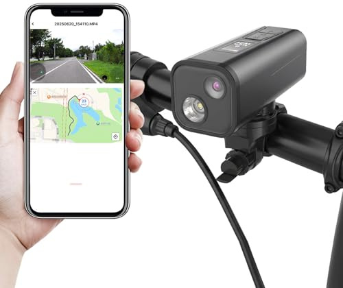 Spedal 4K Dashcam Fahrrad/Motorrad, 132° Weitwinkel Helmkamera mit GPS, Stabilisierung, Nachtsicht & 3300 mAh – IP65 Wasserdicht Actionkameras 30 FPS für Fahrrad/Motorrad/Ski (Grau)