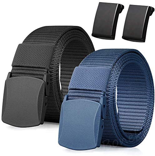 Boneke Nylon Gürtel, Herren Gürtel mit plastikschnalle für Arbeit & Outdoor | Verstellbarer Gürtel Schnell durch die Flughafen sicherheit, Metalls + Kunststoff Schnall, Taktischer gürtel