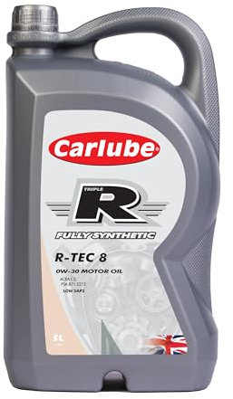 CarLube Triple R 0W-30 C2 PSA huile 100% synthétique R-TEC 8, 5 L