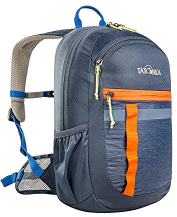 Tatonka Kinderrucksack City Pack JR 12 - Rucksack für Jungen und Mädchen ab 6 Jahren - Mit Reflexstreifen und inkl. Sitzkissen - 12 Liter - dunkelblau, Navy