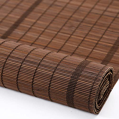 Bambus Rollo Jalousie 80x220cm, Bambusrollo Blickdicht, Fenster-Rollo Bambus, Sonnenschutz Bambusrollo In Natur, Natur Holzrollos Für Fenster Und Türen
