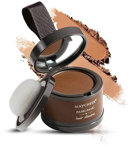 Haaransatz-Puder, Haarschatten, Haarwurzel-Concealer, Haaransatz-Schatten-Abdeckungs-Puder zum Auffüllen von dünner werdendem Haar, Haarwurzel-Concealer für Make-up, Hellbraun
